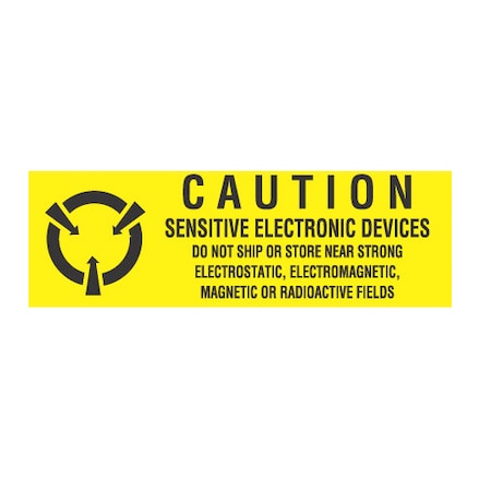 TRANSFORMING TECHNOLOGIES 5/8x2, Caution Sensitive Electronic Devices, labels LB9050